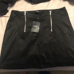 forever 21 suede skirt